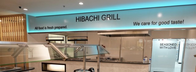 The hibachi grill station